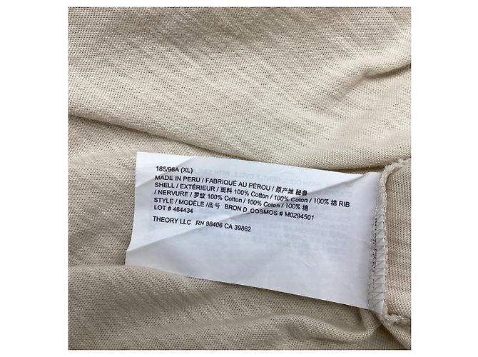 Polo Theory a maniche corte in cotone beige - vista 5