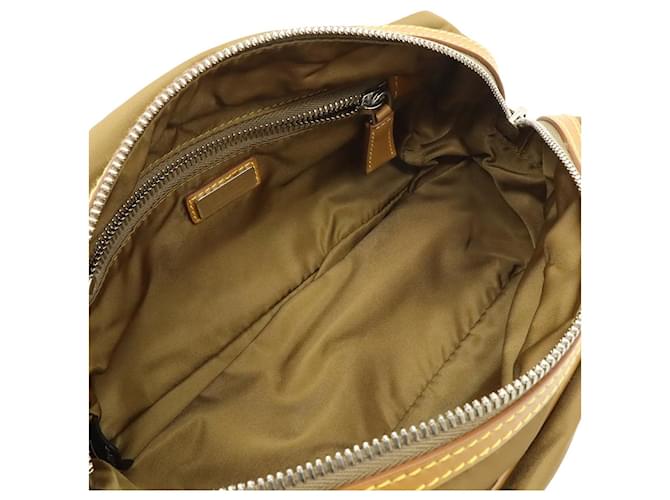 Clutch Prada Re-Nylon con logo Triangle Marrone - vista 5