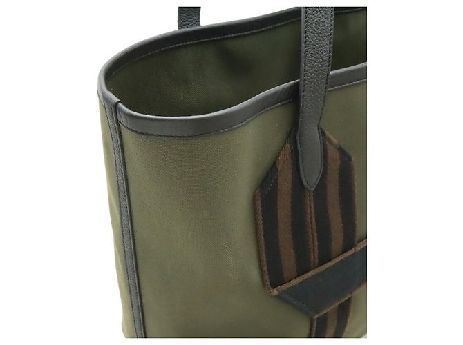 Hermès Hermes PURSANGLE 35 Canvas Leather Tote Bag Braun - Ansicht 5