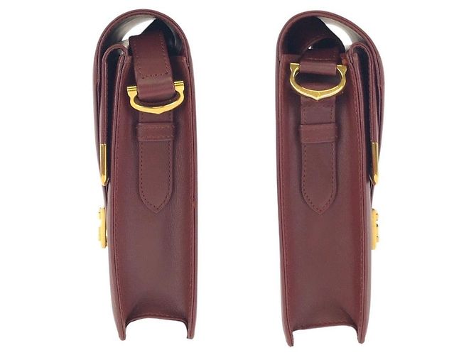 Borsa a Spalla Cartier Leather Must Line Rosso - vista 8