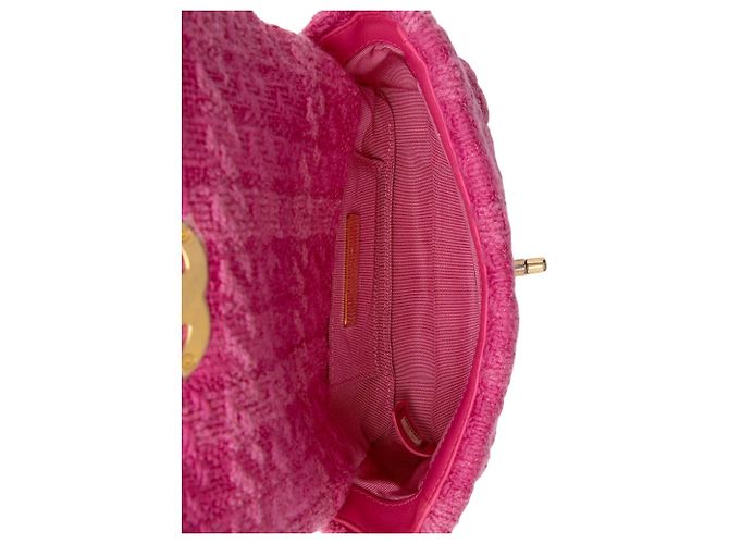 Gabrielle Borsa a cintura Chanel Tweed 19 Rosa - vista 7