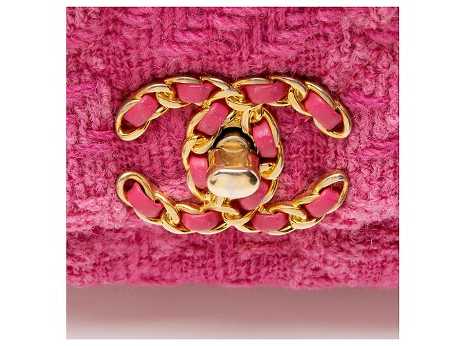 Gabrielle Borsa a cintura Chanel Tweed 19 Rosa - vista 9