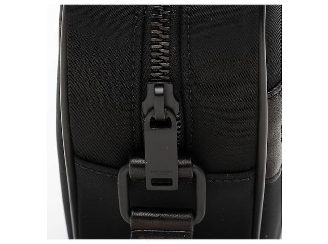 Saint Laurent Nylon Leather Camp Camera Bag Black - view 10