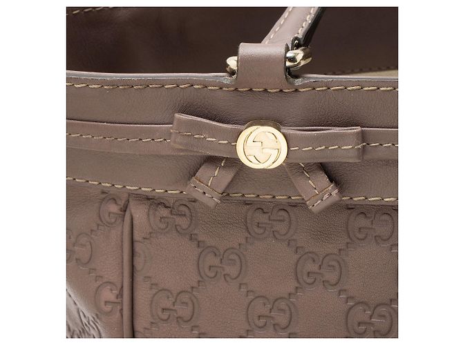 Tote Mayfair Medium in pelle Gucci Guccissima Porpora - vista 10