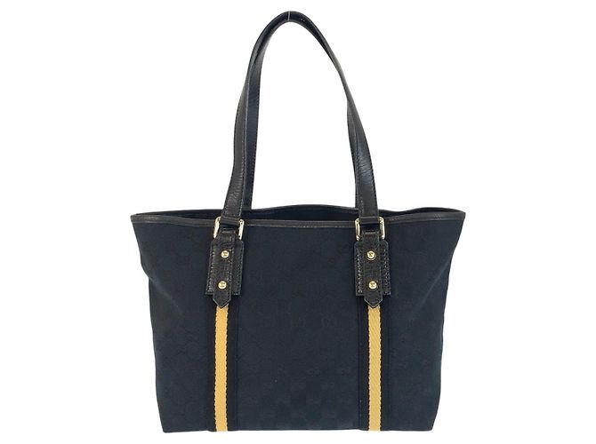 Borsa a tracolla tote Gucci GG Canvas Nera Nero - vista 2
