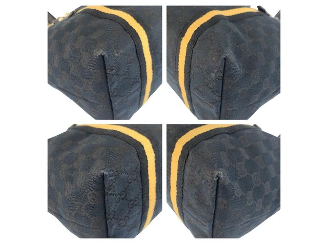 Borsa a tracolla tote Gucci GG Canvas Nera Nero - vista 4