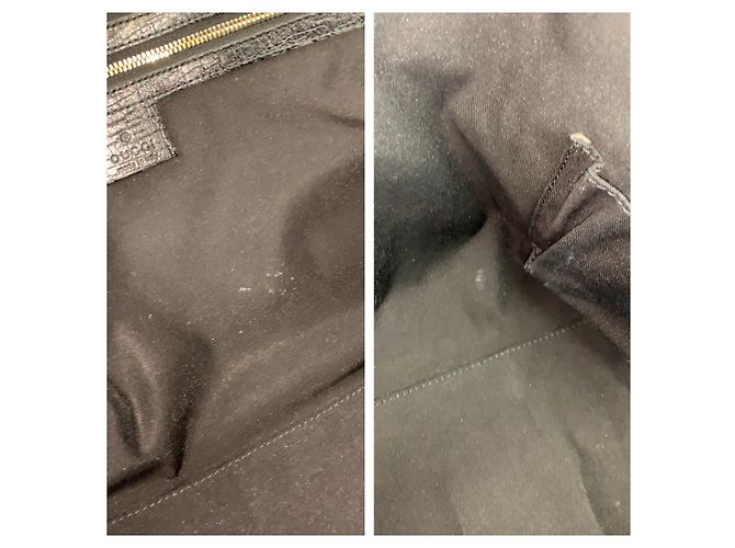 Borsa a tracolla tote Gucci GG Canvas Nera Nero - vista 5