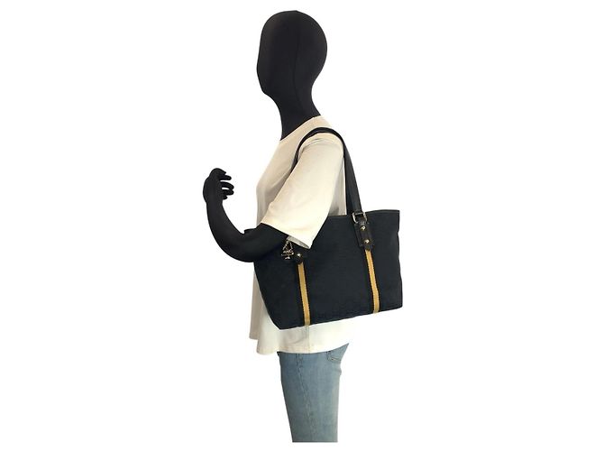 Borsa a tracolla tote Gucci GG Canvas Nera Nero - vista 6