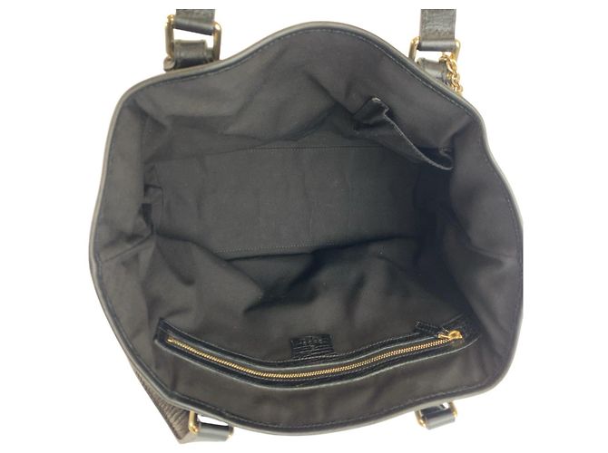 Borsa a tracolla tote Gucci GG Canvas Nera Nero - vista 9
