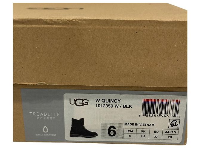 Autre Marque UGG QUINCY Lammfellstiefel Schwarz - Ansicht 11