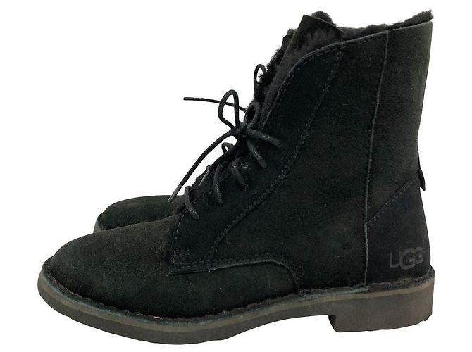 Autre Marque UGG QUINCY Lammfellstiefel Schwarz - Ansicht 2