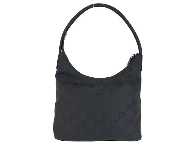 Borsa a tracolla hobo in nylon Gucci Nero - vista 2