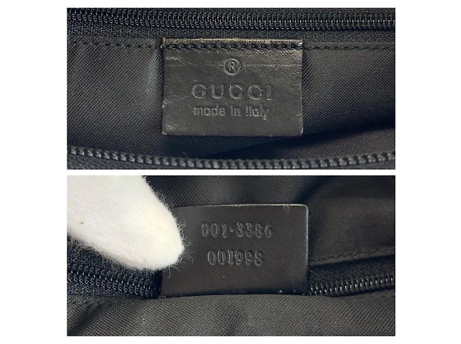 Borsa a tracolla hobo in nylon Gucci Nero - vista 3