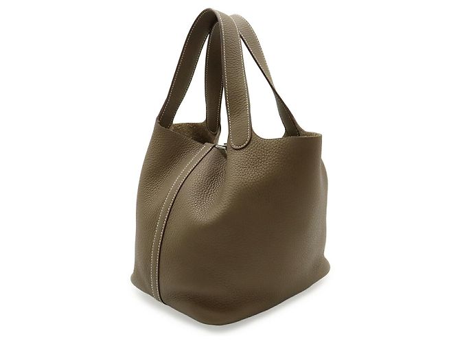 Borsa Tote Hermès Picotin Lock MM Grigio - vista 2