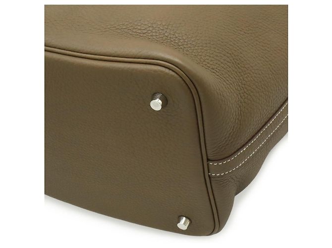 Borsa Tote Hermès Picotin Lock MM Grigio - vista 3