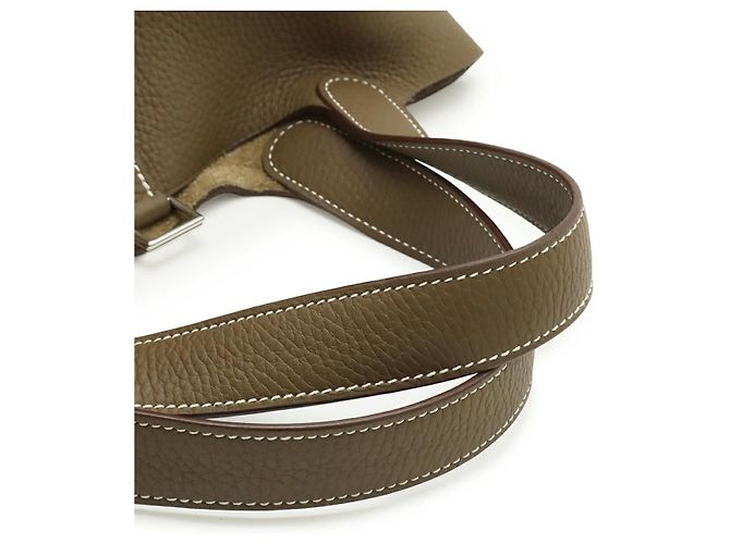 Borsa Tote Hermès Picotin Lock MM Grigio - vista 4