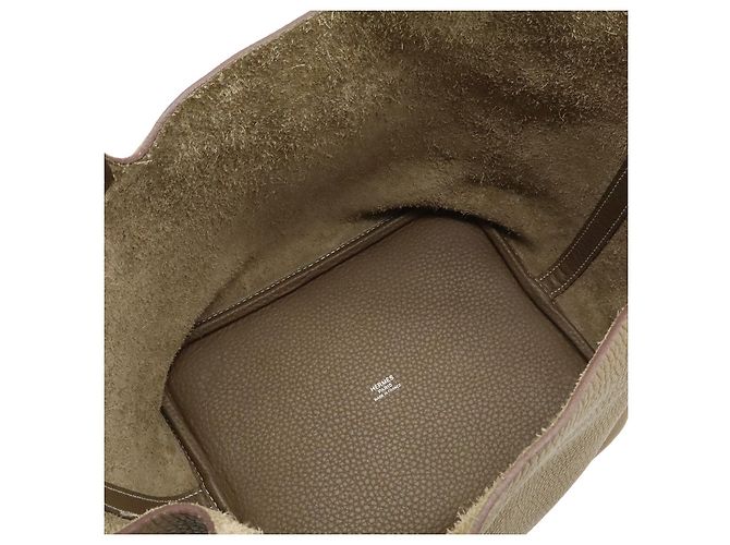 Borsa Tote Hermès Picotin Lock MM Grigio - vista 5