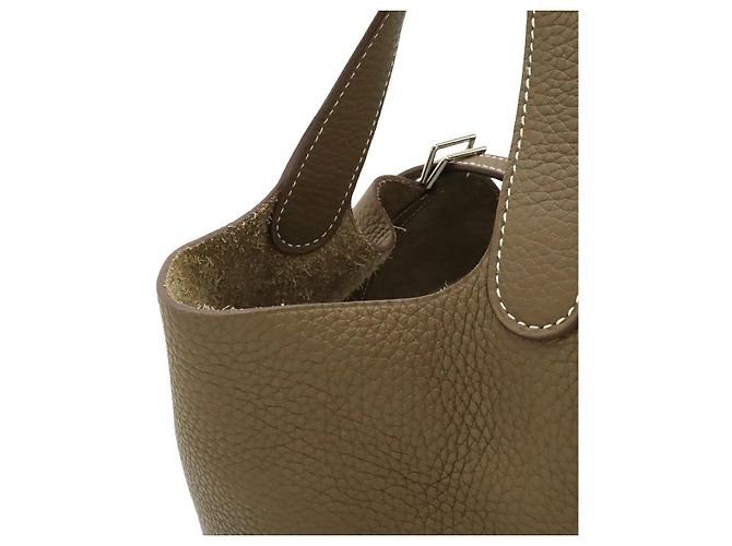 Borsa Tote Hermès Picotin Lock MM Grigio - vista 6
