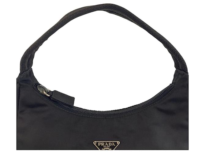 Borsa Prada Nylon Tessuto Logo Nero - vista 8