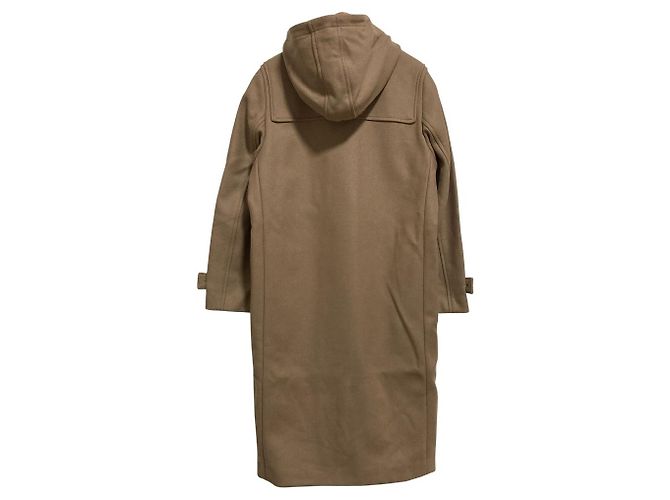 Autre Marque Abrigo Duffle de melton ligero italiano IENA Beige Camello - vista 4