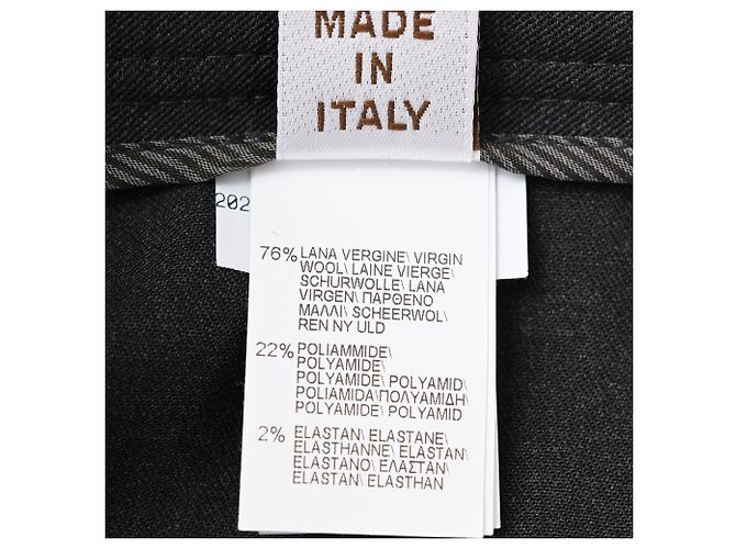 Pantalones de perna recta Brunello Cucinelli en lana gris - vista 6
