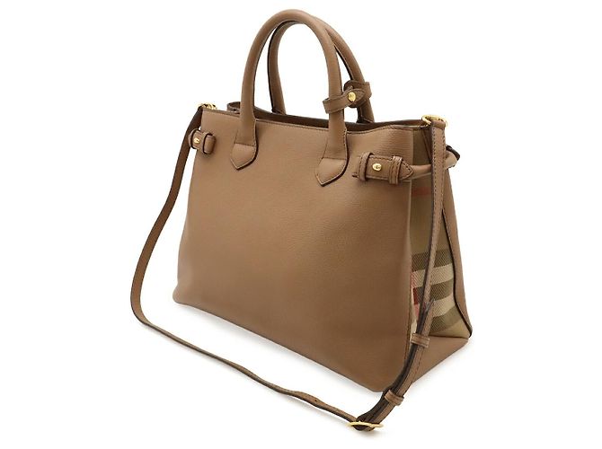 Borsa a mano 2WAY Burberry House Check Marrone - vista 2