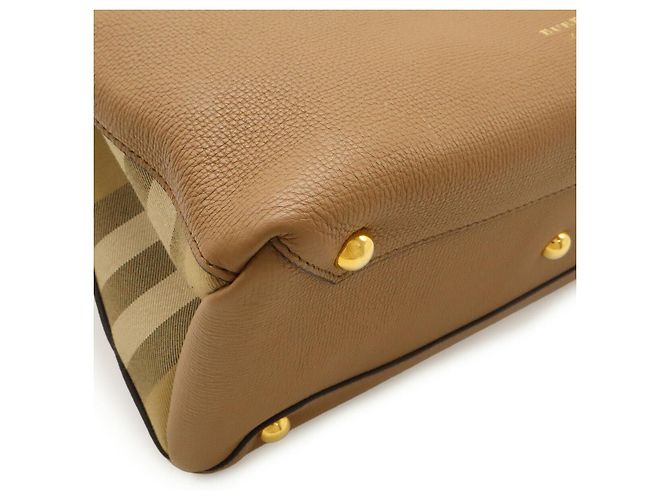 Borsa a mano 2WAY Burberry House Check Marrone - vista 3