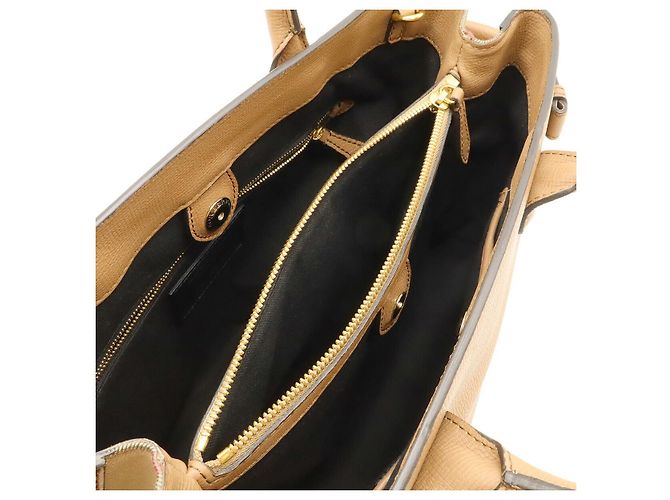 Borsa a mano 2WAY Burberry House Check Marrone - vista 5