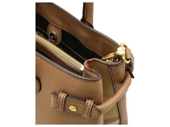 Borsa a mano 2WAY Burberry House Check Marrone - vista 7