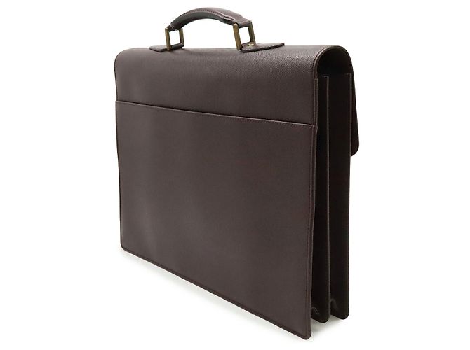 Pasta Executiva em couro Taiga Louis Vuitton Marrom - vista 2
