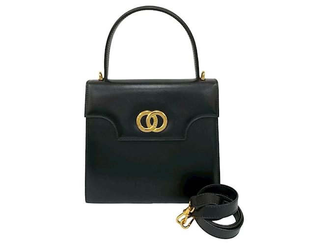 Céline Borsa 2way in pelle Celine Nero - vista 2