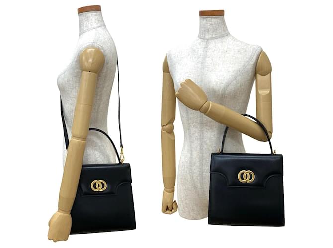 Céline Borsa 2way in pelle Celine Nero - vista 3