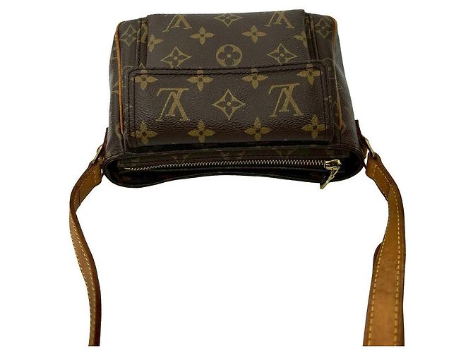 Mini borsa a tracolla Louis Vuitton Viva Cite Monogram Marrone Bronzo - vista 5