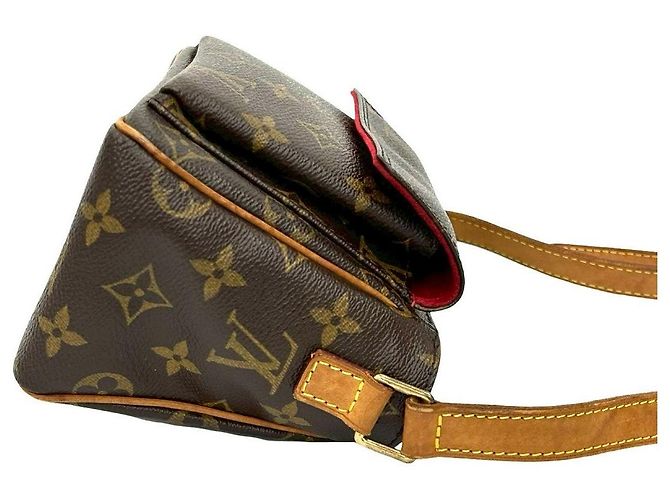 Mini borsa a tracolla Louis Vuitton Viva Cite Monogram Marrone Bronzo - vista 7