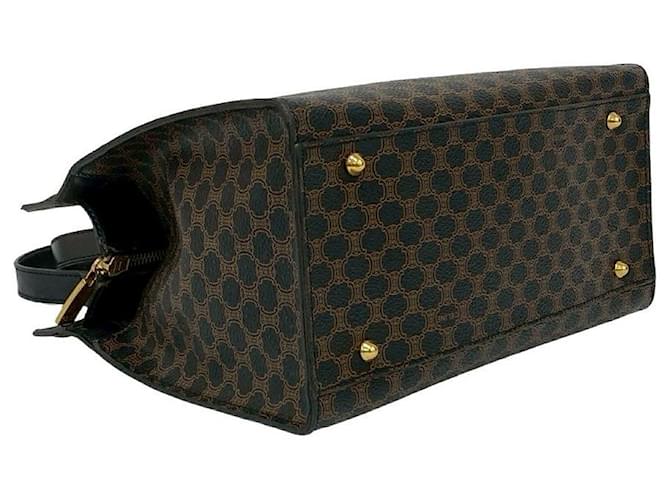 Céline Borsa in pelle CELINE Marrone Nero - vista 8
