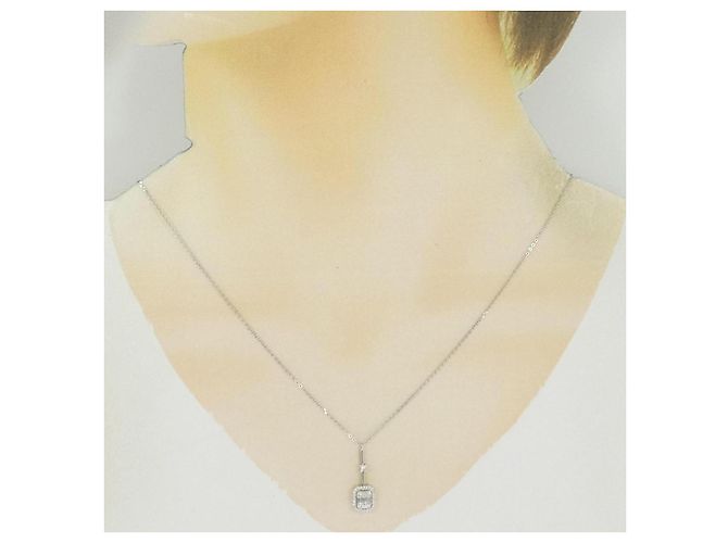 Autre Marque Collana con diamanti Au750 Argento - vista 6