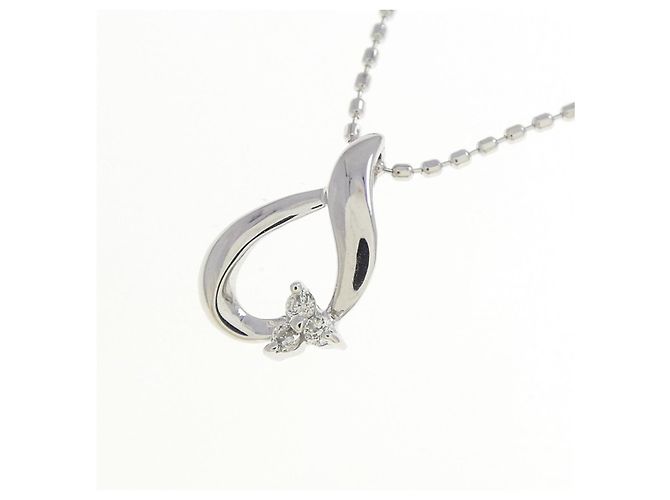 Autre Marque Collana in oro bianco 10K e diamanti Argento - vista 3