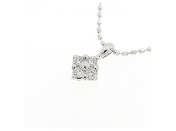 Autre Marque Collana in oro bianco 10K e diamanti Argento - vista 3
