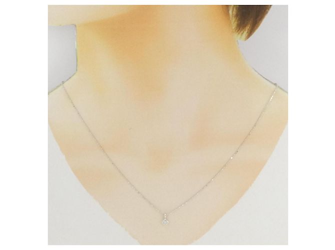 Autre Marque Collana in oro bianco 10K e diamanti Argento - vista 6