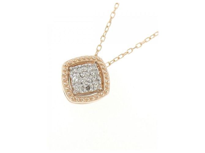 Autre Marque Collana di diamanti in oro rosa K10 e oro bianco K10 - vista 3