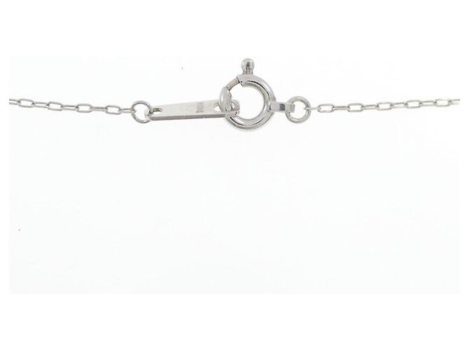 Autre Marque Collana a Cuore in Diamanti e Oro Bianco K10 Argento - vista 5