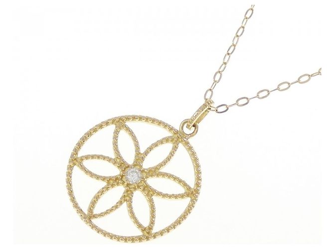Autre Marque Au750 Diamant-Halskette Golden - Ansicht 3