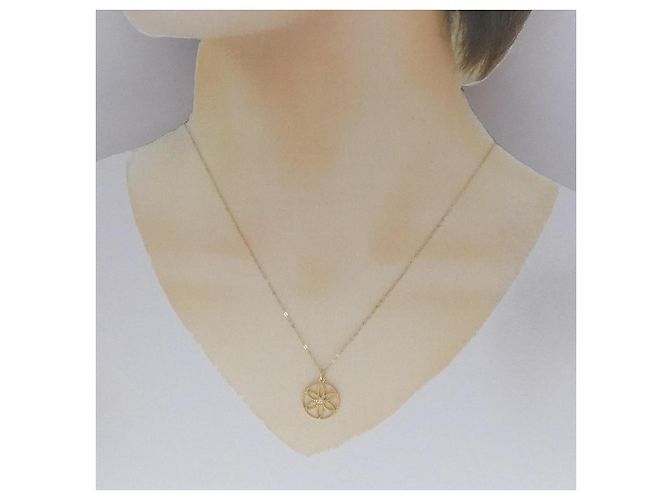 Autre Marque Au750 Diamant-Halskette Golden - Ansicht 6
