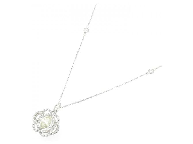 Autre Marque Collana di Diamanti PT900 PT850 Argento - vista 2