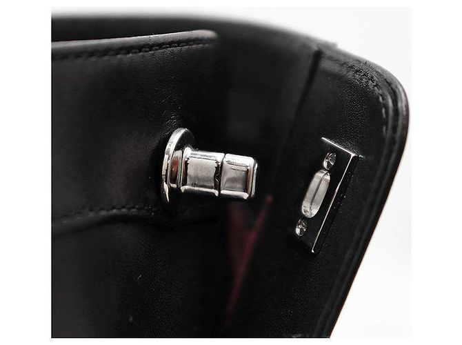 Timeless Stivaletti in pelle Chanel G31285 Nero Bordò - vista 4