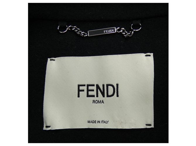 Abrigo de lana Fendi Negro - vista 4