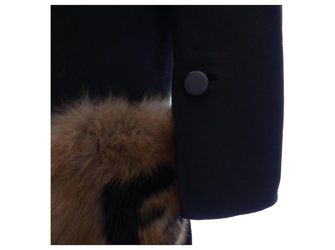 Abrigo de lana Fendi Negro - vista 6