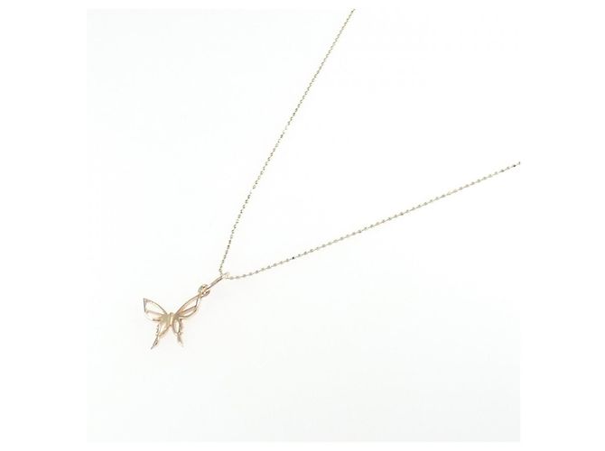 Autre Marque Collana Butterfly in Oro K10PG K10YG D'oro - vista 2