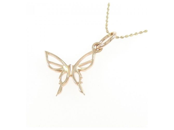 Autre Marque Collana Butterfly in Oro K10PG K10YG D'oro - vista 3
