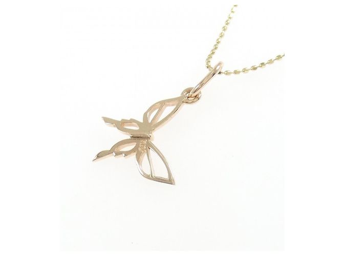 Autre Marque Collana Butterfly in Oro K10PG K10YG D'oro - vista 4